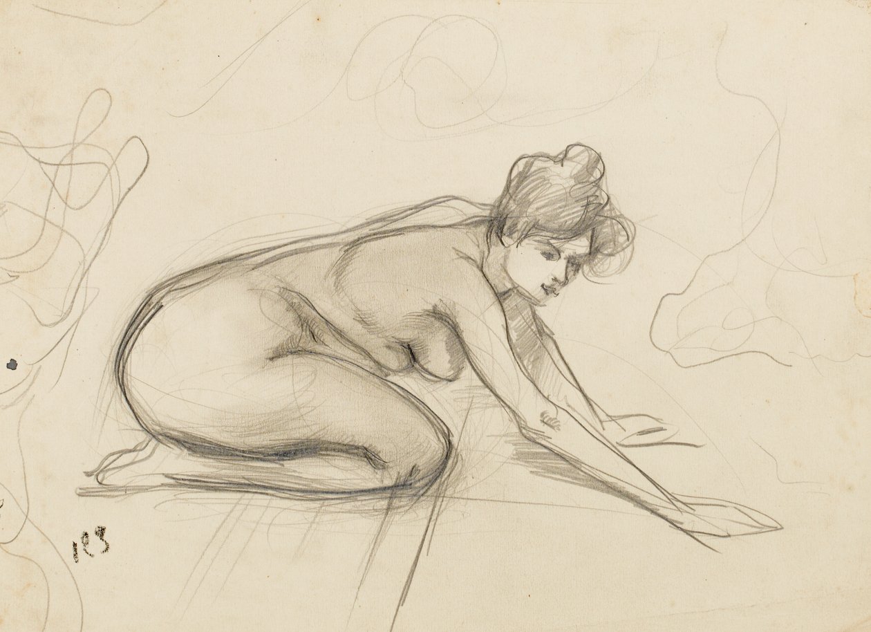 Bir çıplakın incelenmesi, c.1900 by Albert de Belleroche