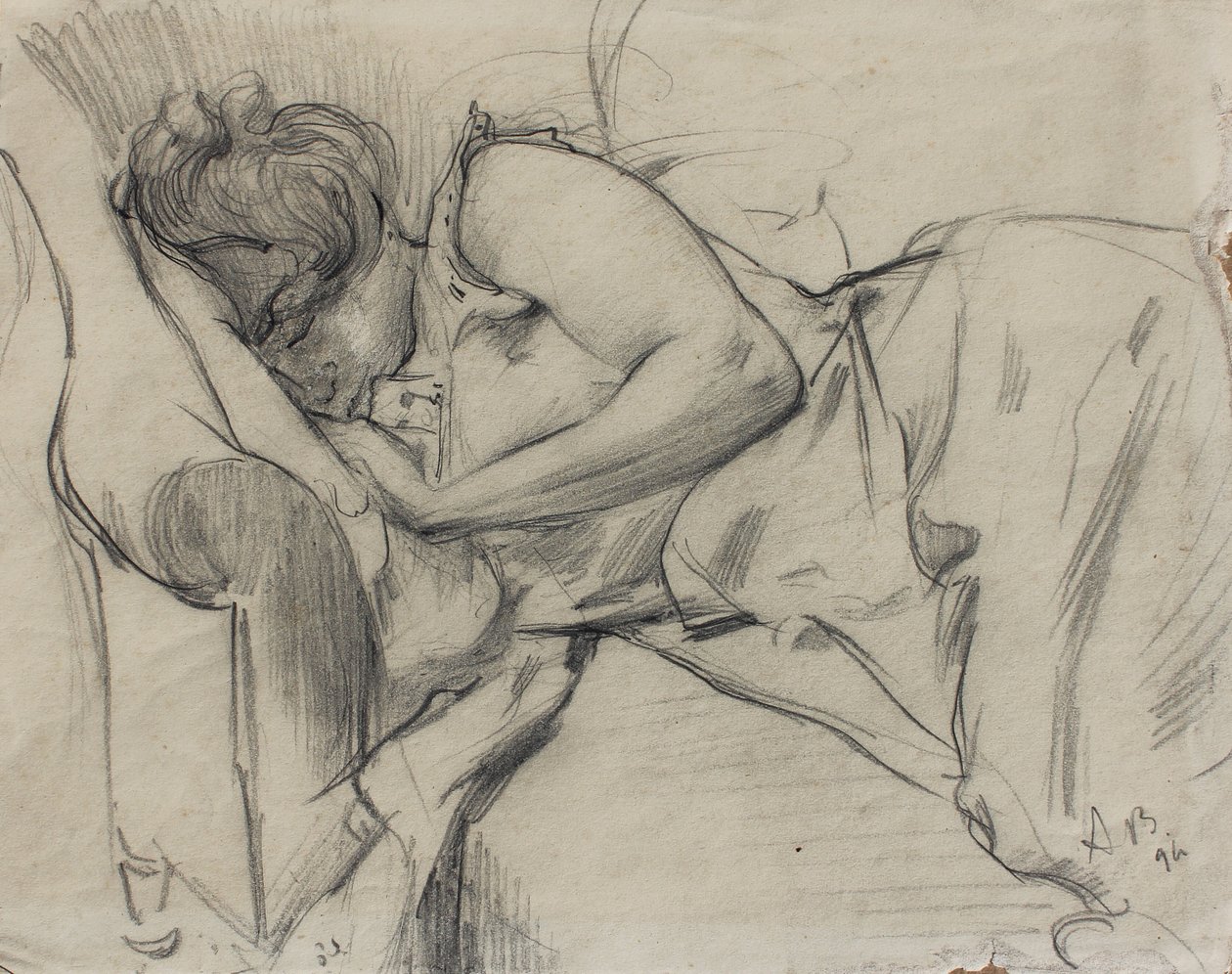 Uyuyan kadın, 1894 by Albert de Belleroche