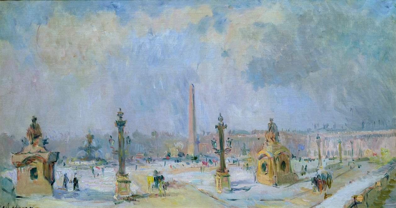 Place de la Concorde, Paris by Albert Charles Lebourg