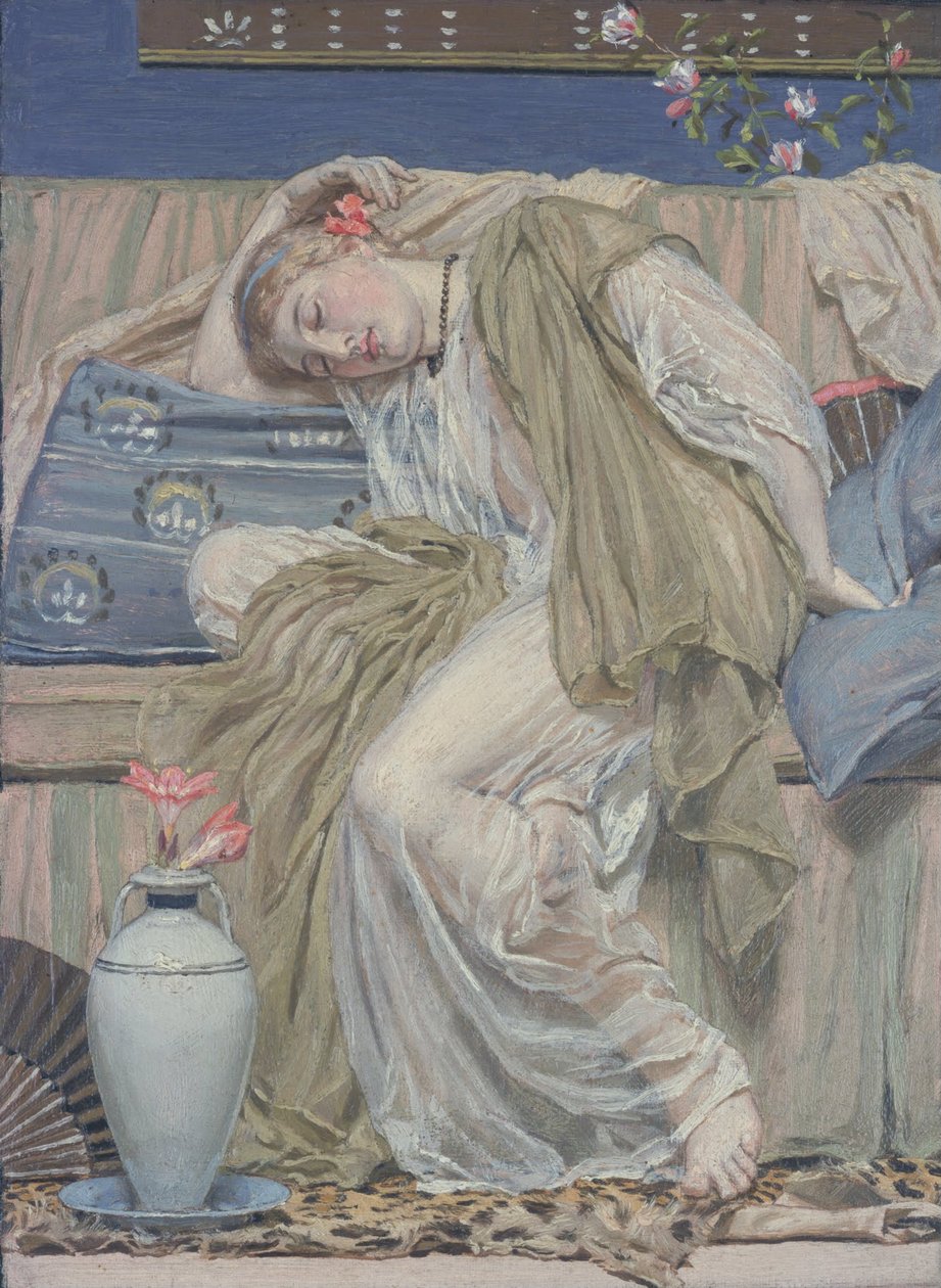 Uyuyan Kız by Albert Joseph Moore