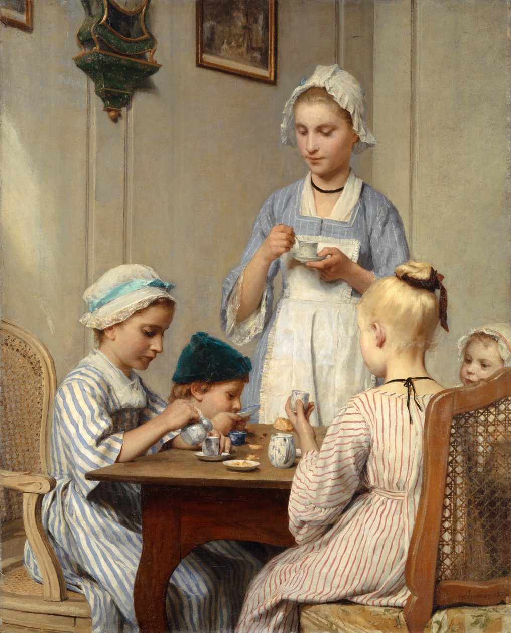 Kahvaltıda Çocuklar, 1879 by Albert Anker