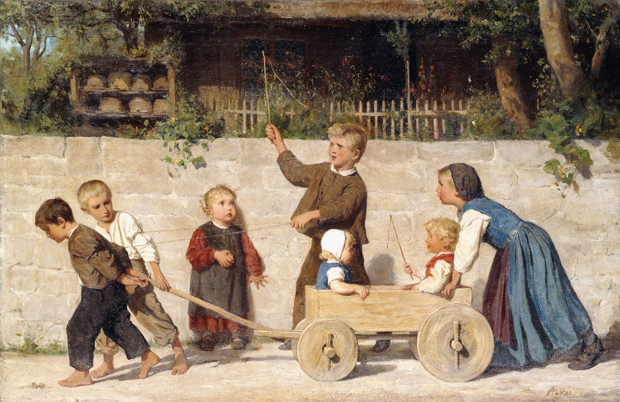 Çocuk takımı, 1868 by Albert Anker