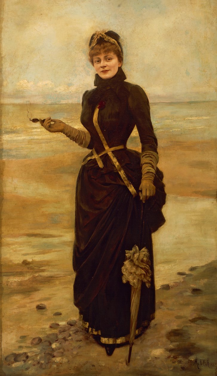 Sibylle Aimee Marie-Antoinette Gabrielle de Riquetti de Mirabeau'nun Portresi (İngiltere by Albert Aublet