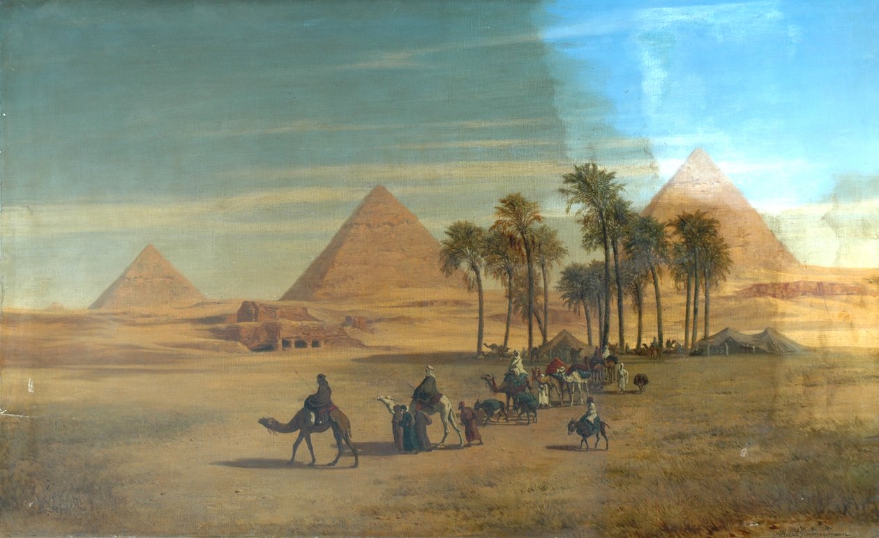 Giza Piramitleri, Mısır by Albert August Zimmermann