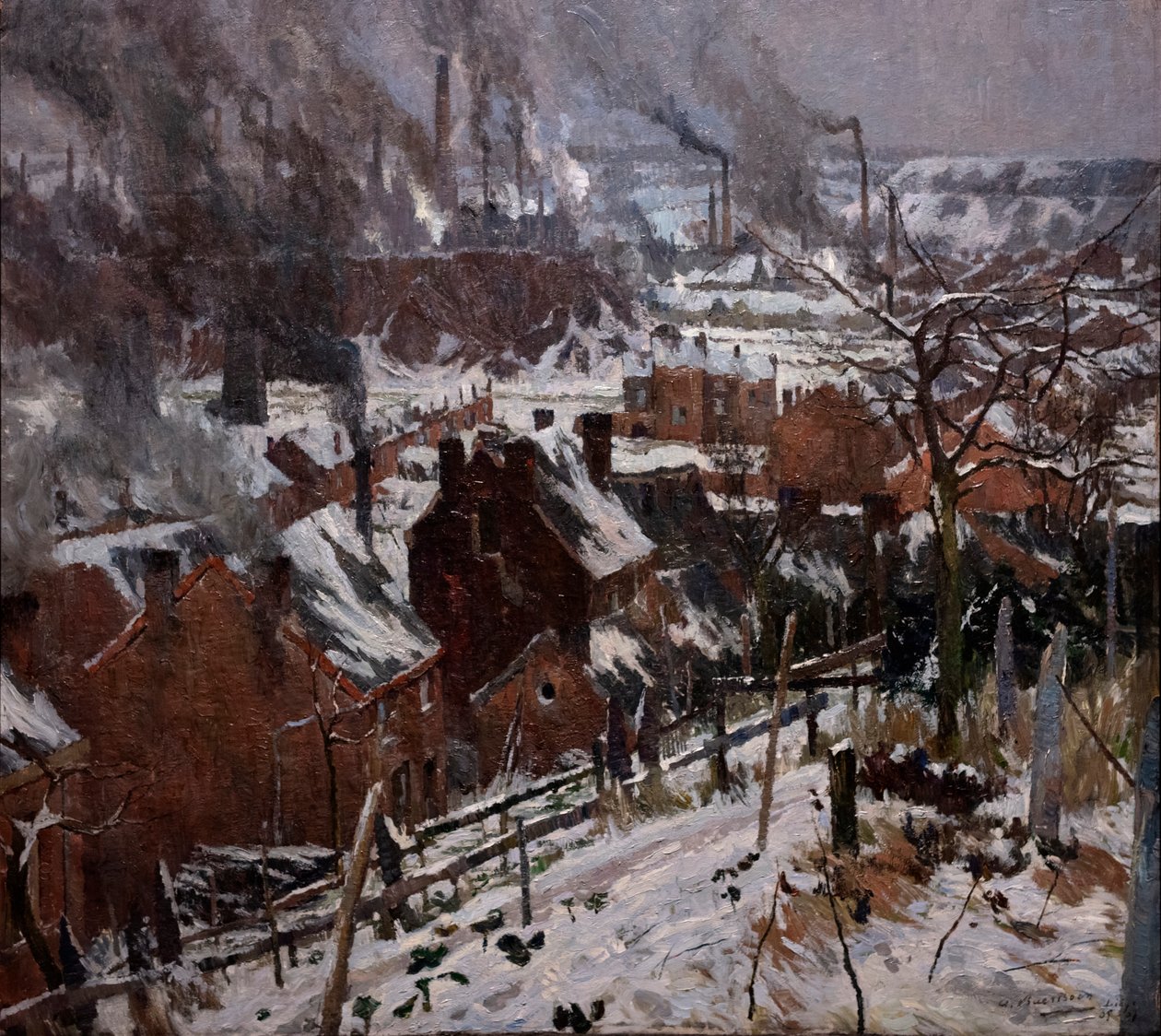 Kar Altında Endüstriyel Manzara by Albert Baertsoen