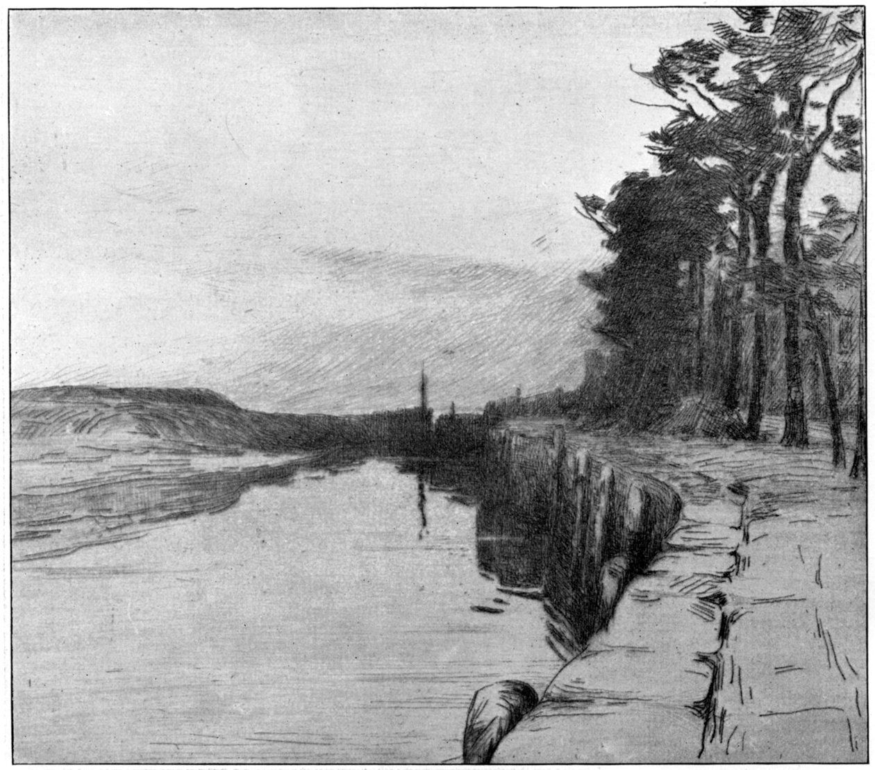 Eski Liman, Veere, 1898. by Albert Baertsoen