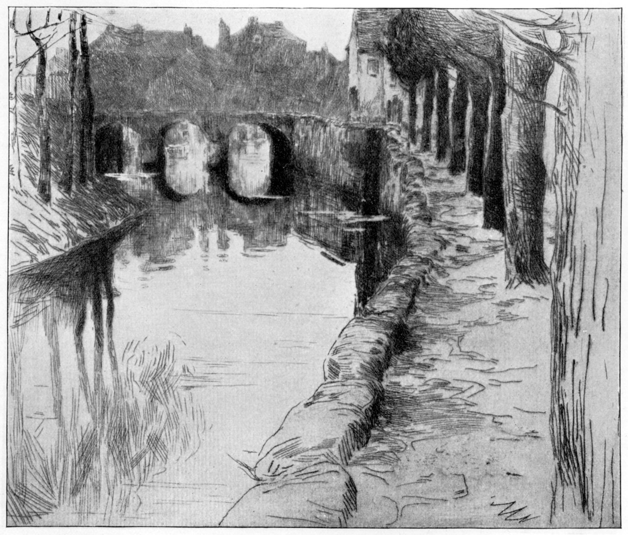 Eski Kanal, 1898. by Albert Baertsoen