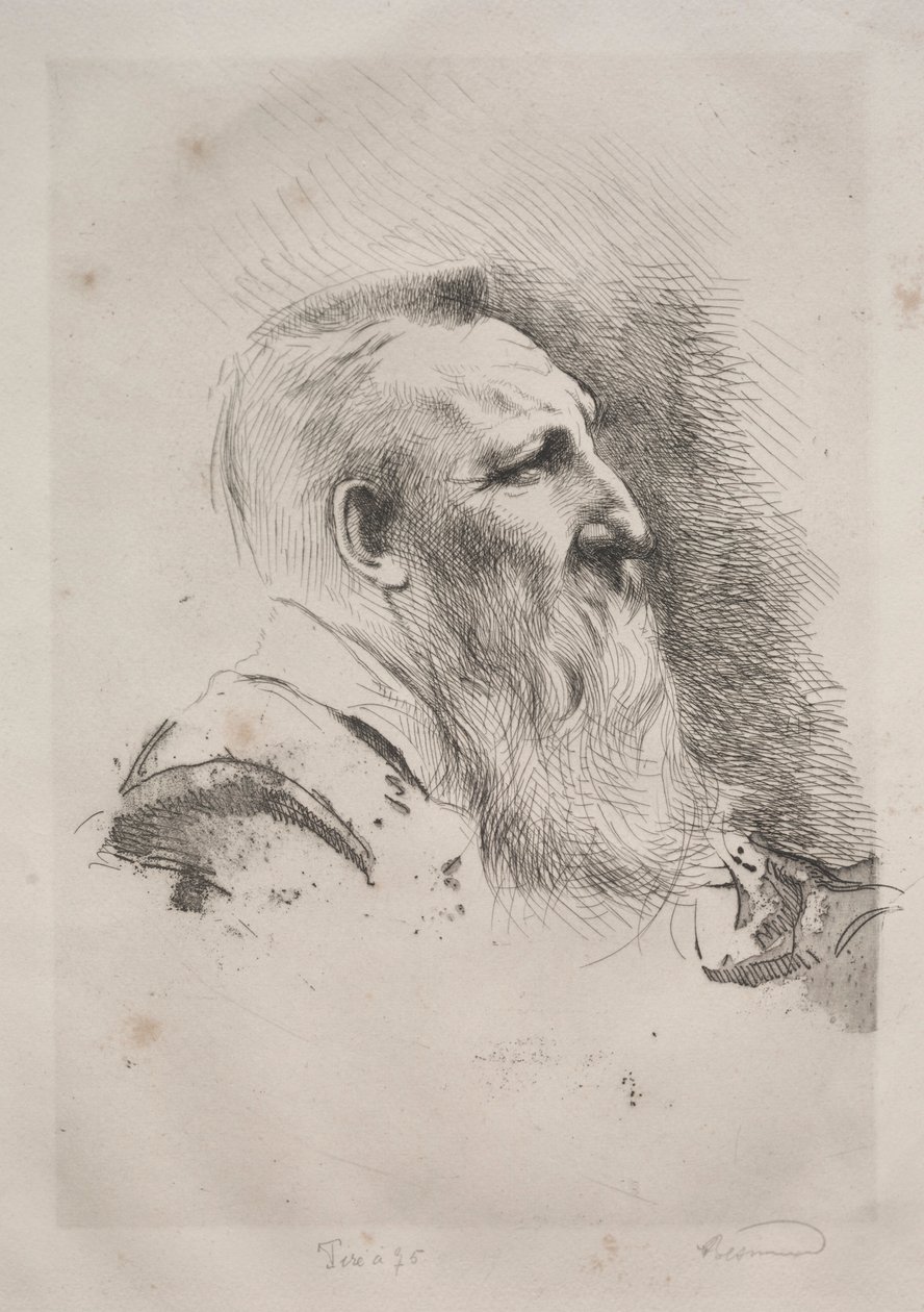 Auguste Rodin, 1900. by Paul Albert Besnard