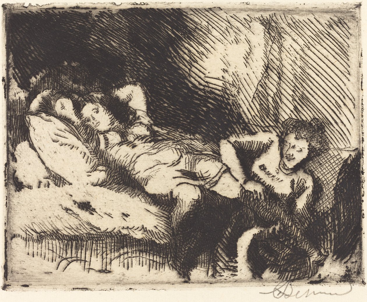Yatağa Gitmek (Le coucher) by Albert Besnard