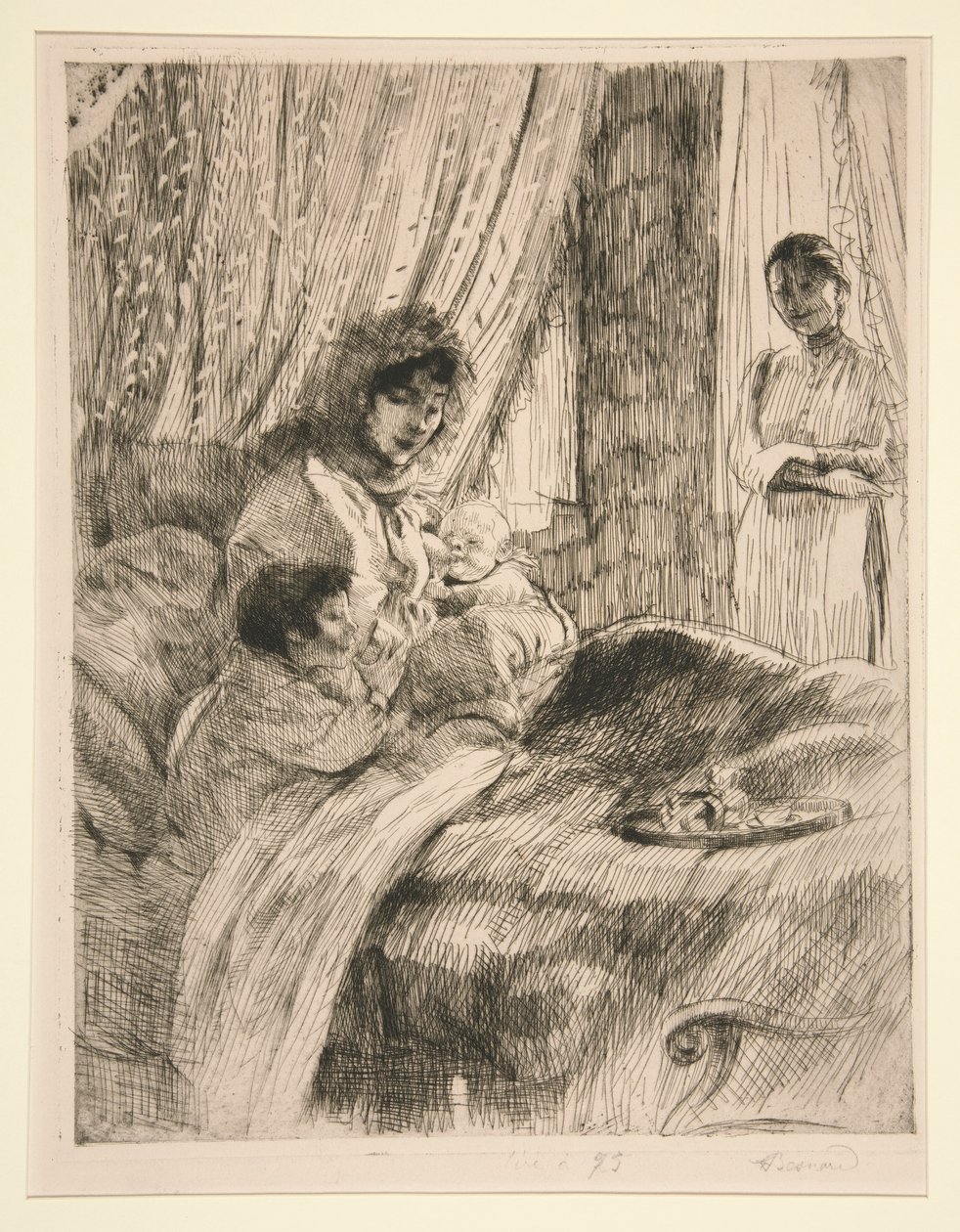 Öğle Yemeği (veya Mutlu Annelik) [Öğle Yemeği (veya Mutlu Annelik)] by Albert Besnard