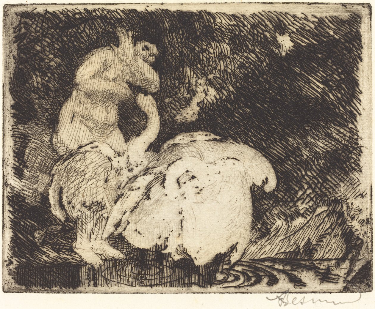 Leda Banyosu by Albert Besnard