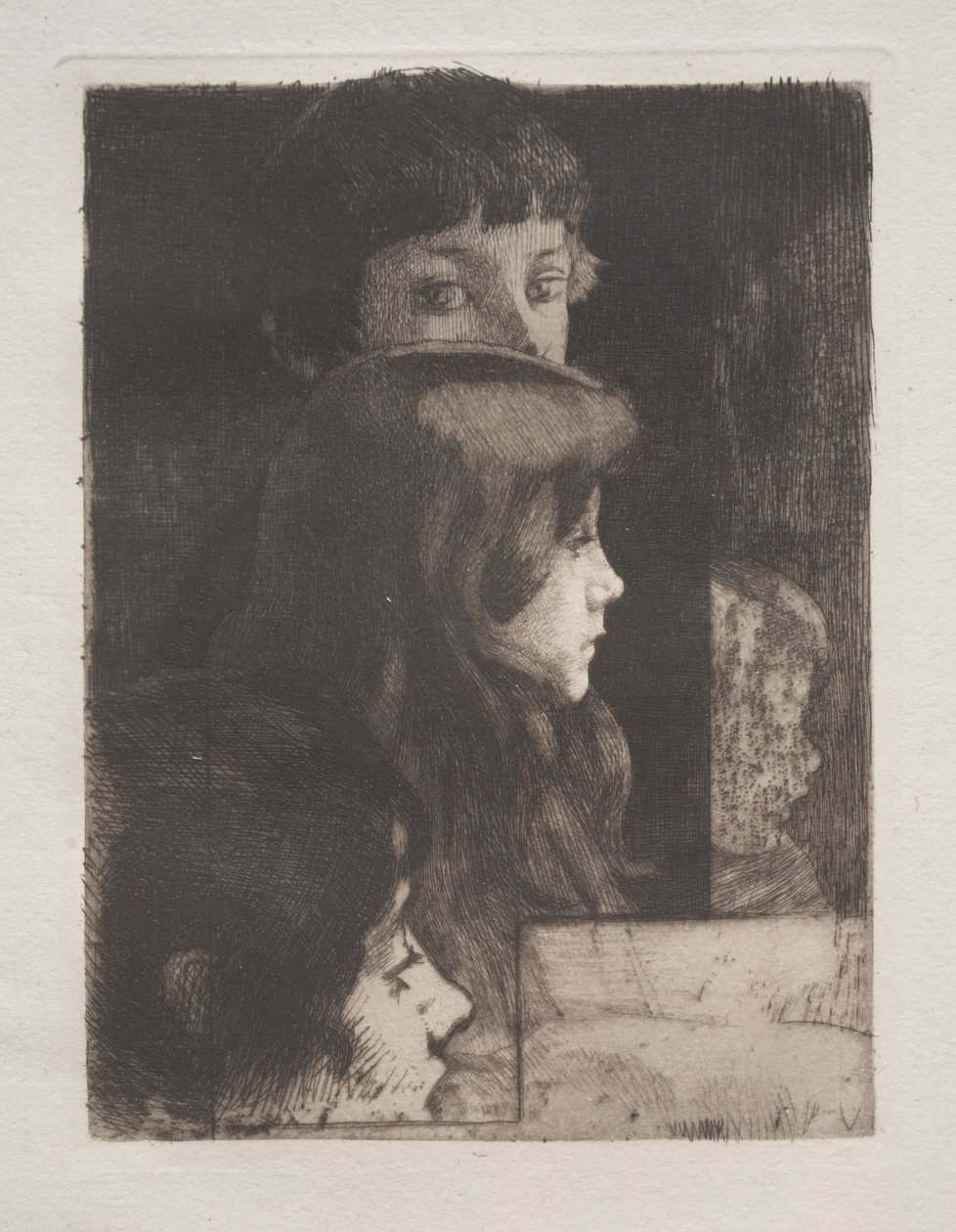 Başların Çalışması, 1899. by Paul Albert Besnard