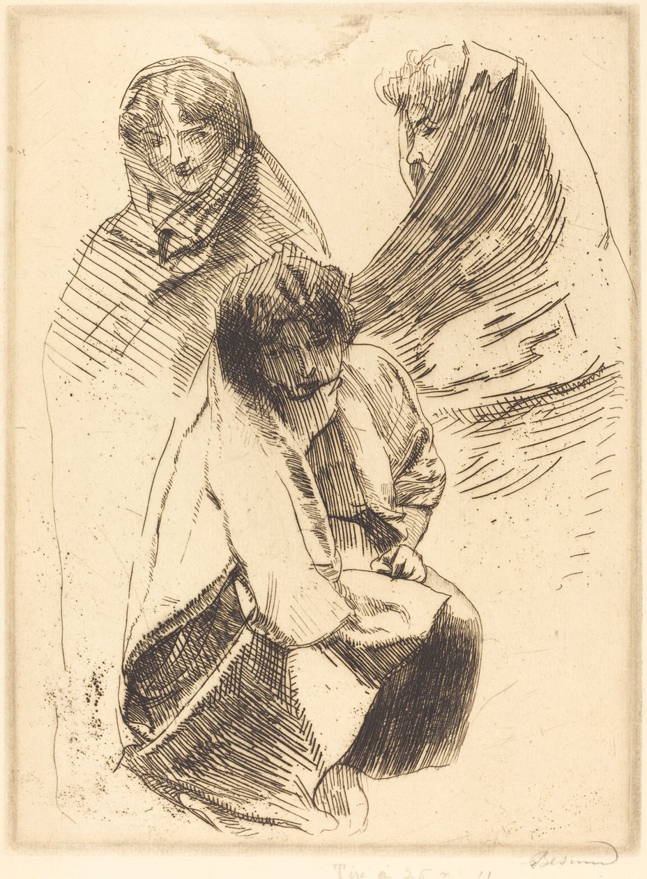 Üç Örtülü Kadın by Albert Besnard