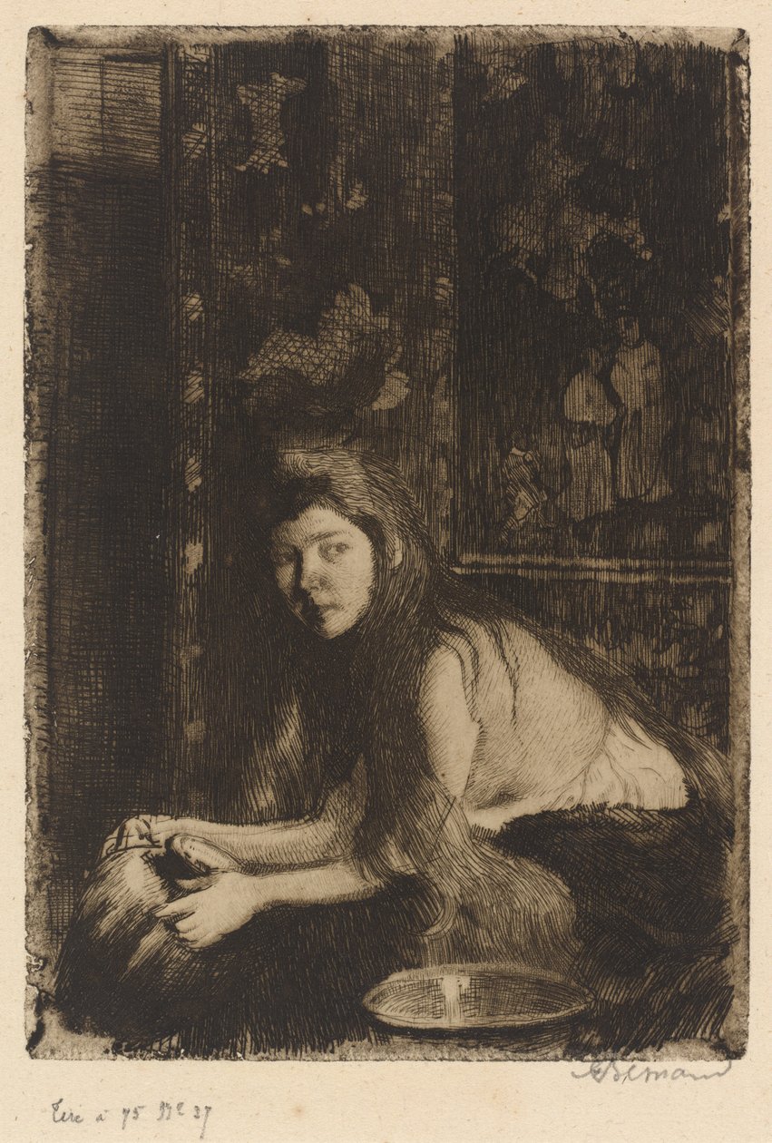 Vazolu Kadın (La femme au vazo) by Albert Besnard
