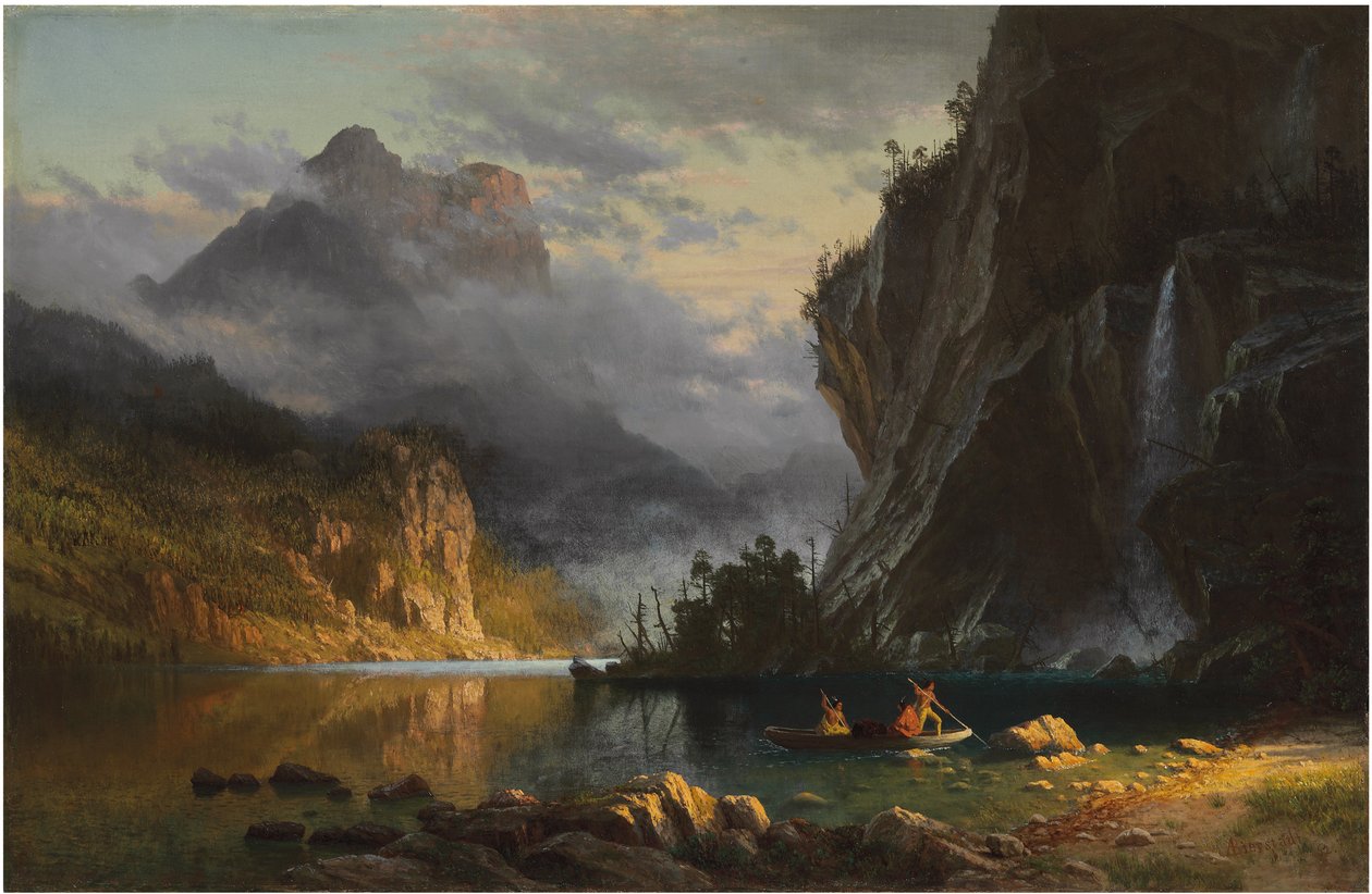 (tuval üzerine yağlıboya) by Albert Bierstadt