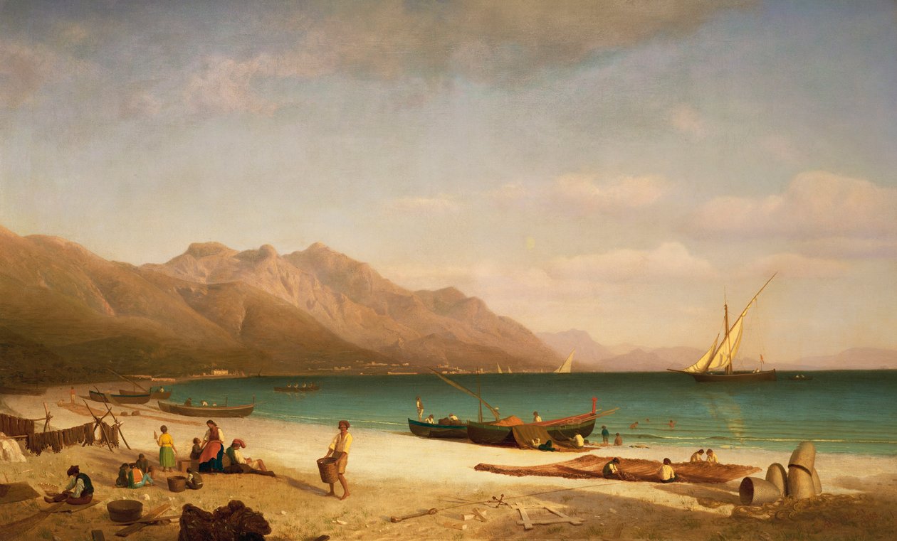Salerno Körfezi, 1858 by Albert Bierstadt