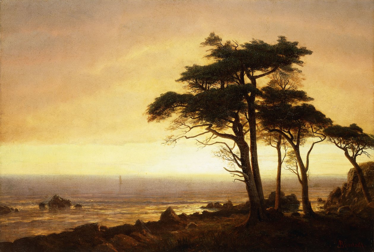 Kaliforniya Sahili, by Albert Bierstadt