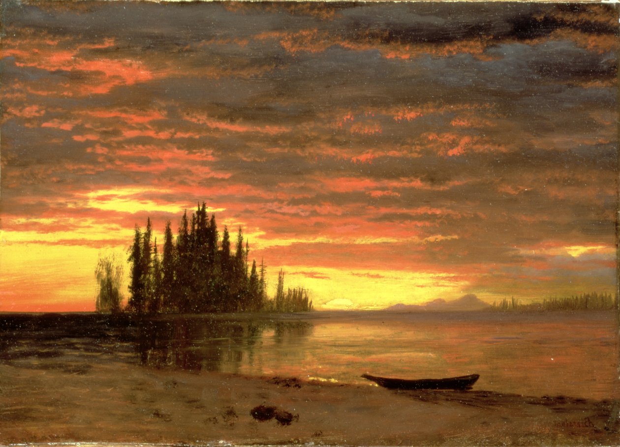 Kaliforniya Gün Batımı by Albert Bierstadt