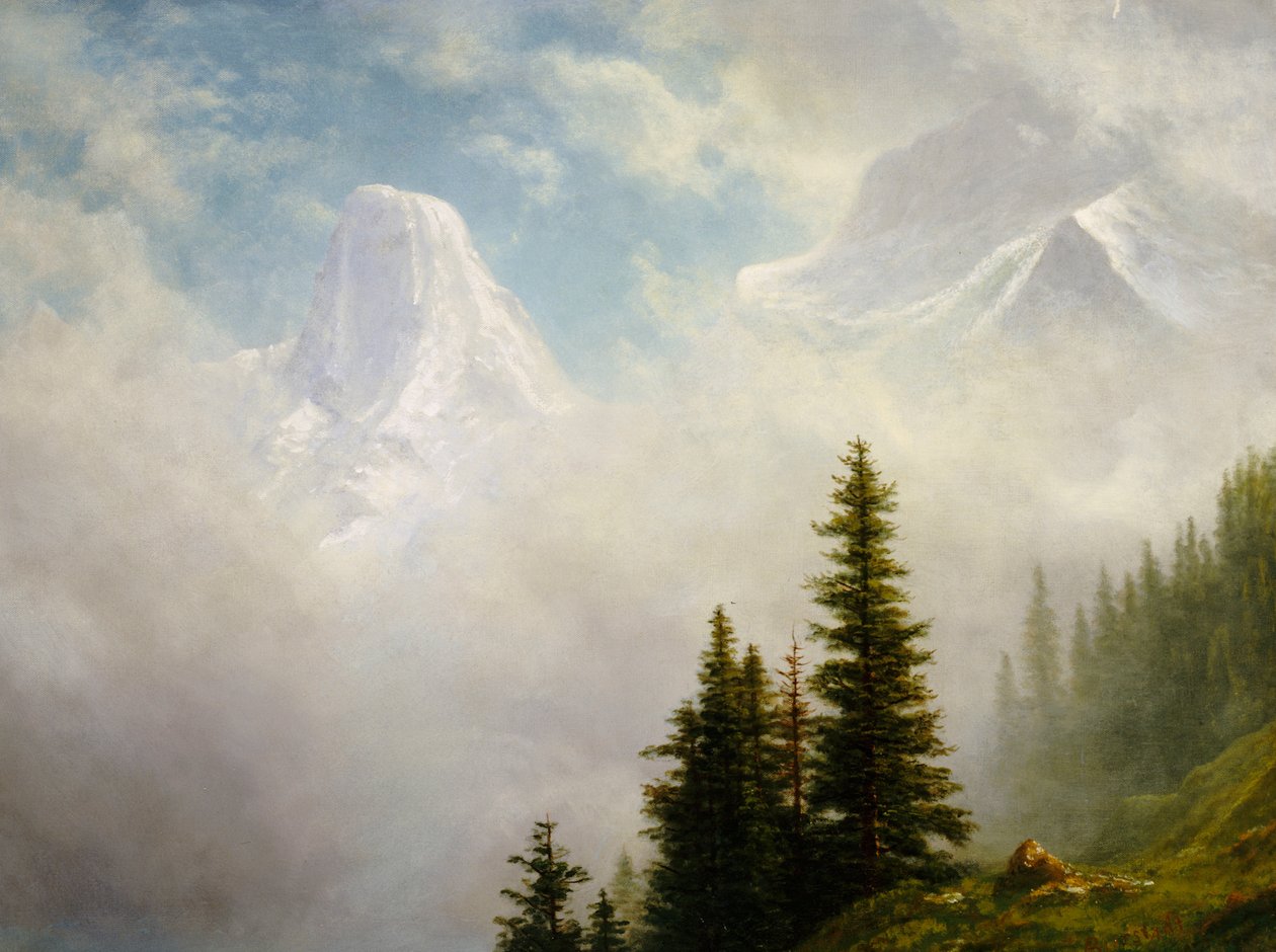 Dağlarda Yüksek by Albert Bierstadt