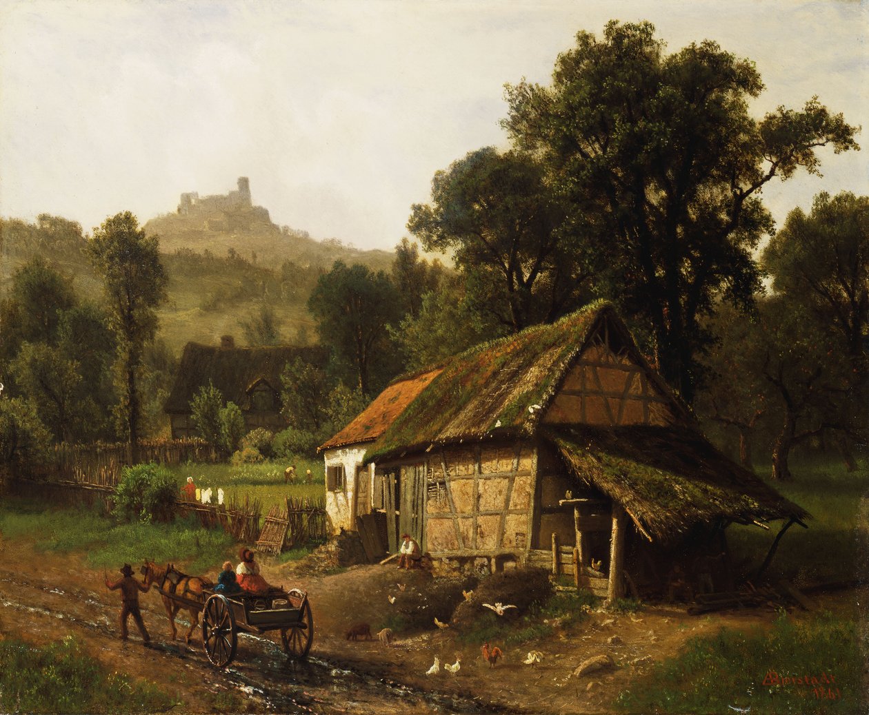 Eteklerde, 1861 by Albert Bierstadt