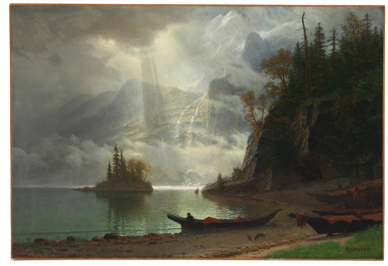 Göldeki Ada by Albert Bierstadt