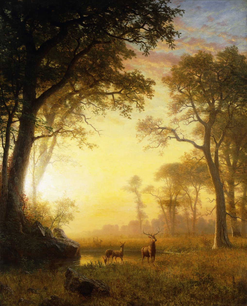 Ormanda Işık, by Albert Bierstadt