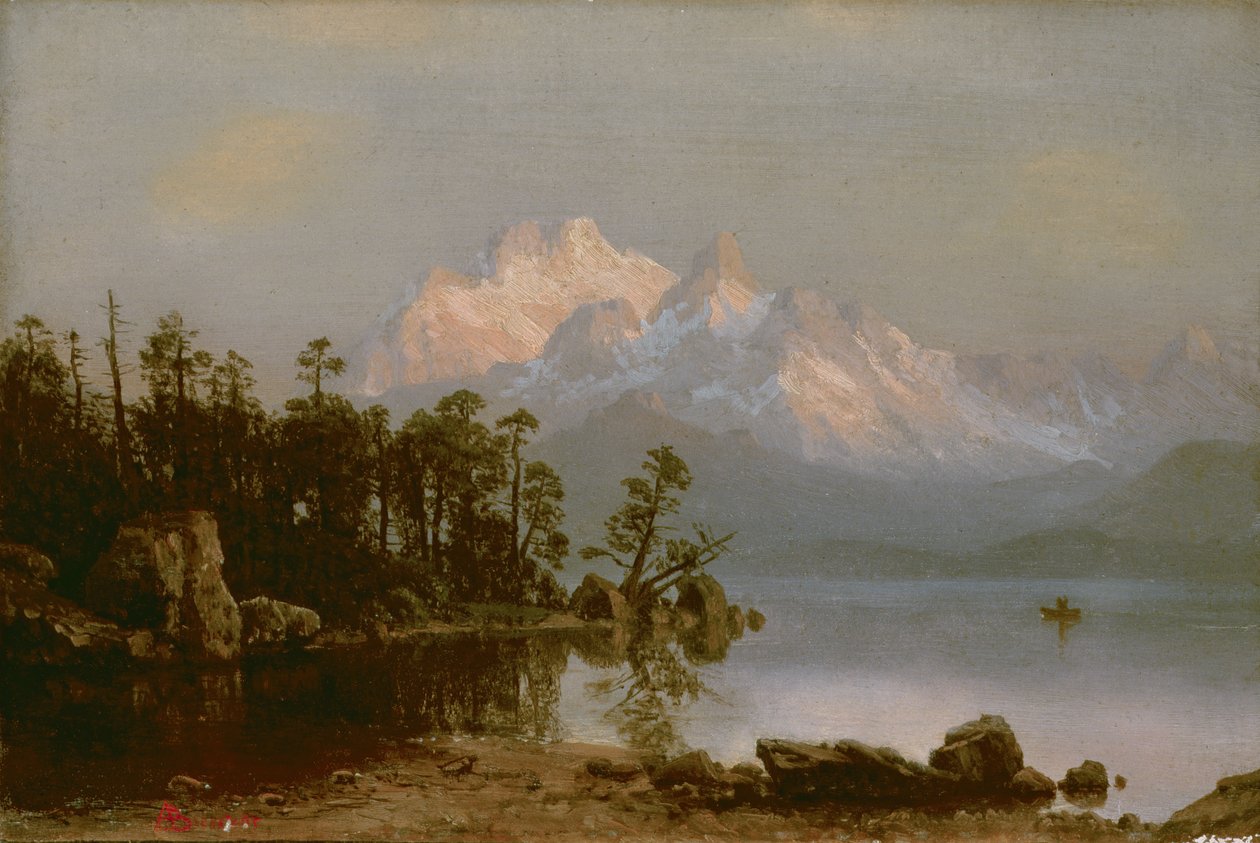 Dağ Kanosu by Albert Bierstadt