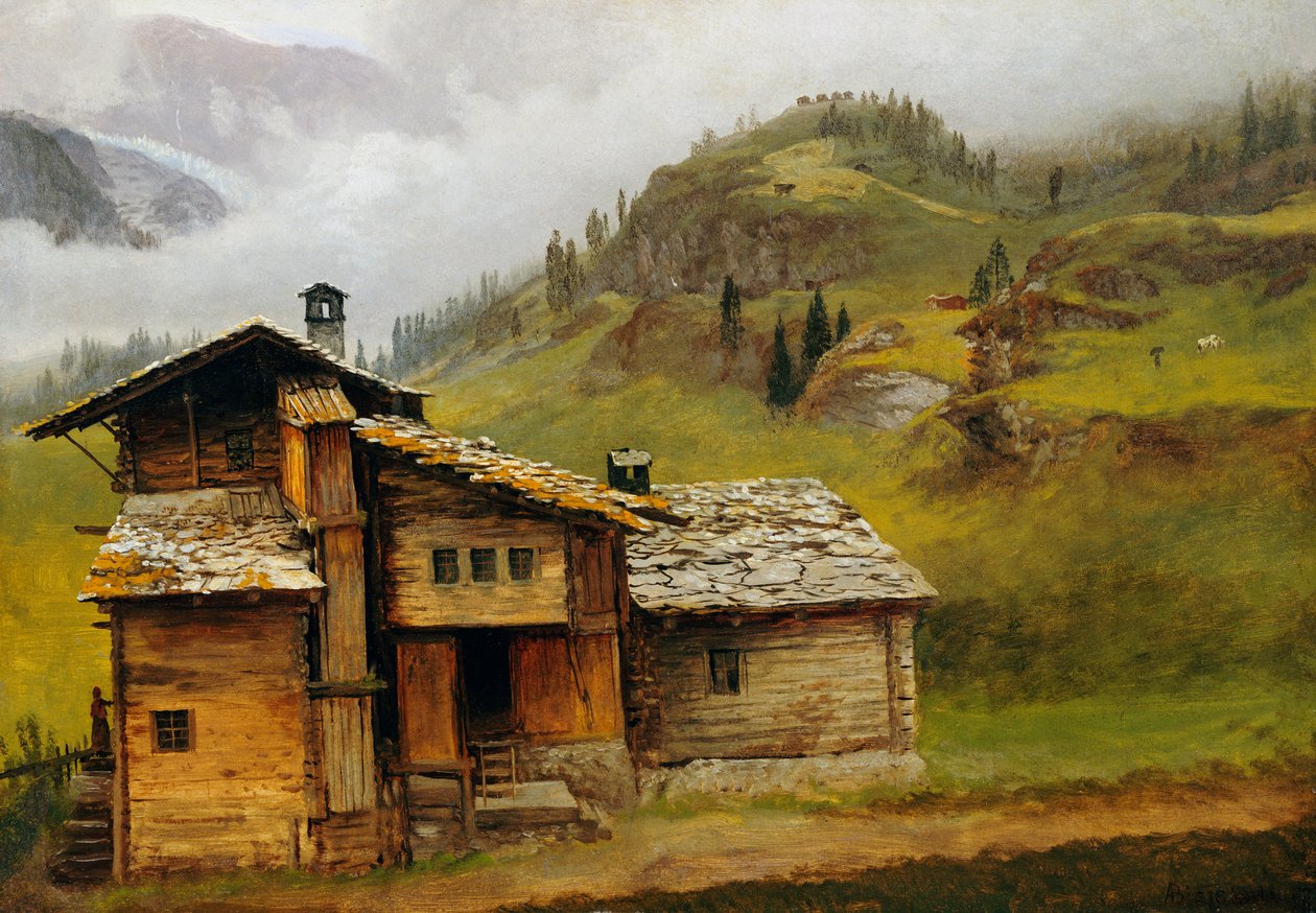 dağ evi by Albert Bierstadt
