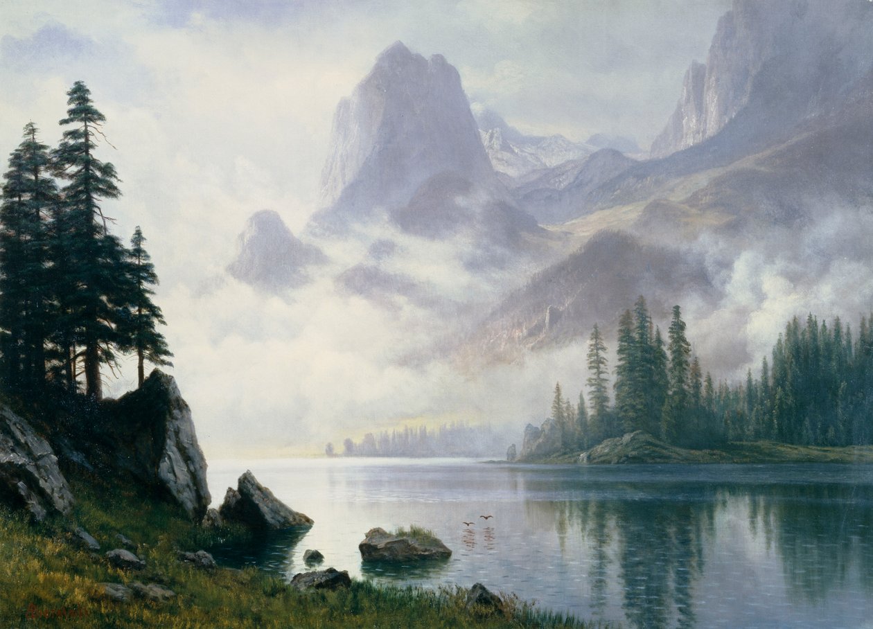 Sisten Çıkan Dağ by Albert Bierstadt