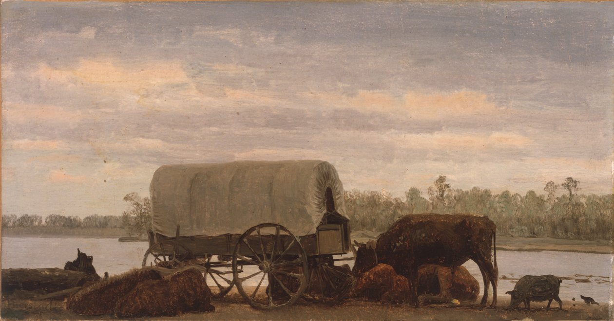 Platte öğlen yemeği by Albert Bierstadt