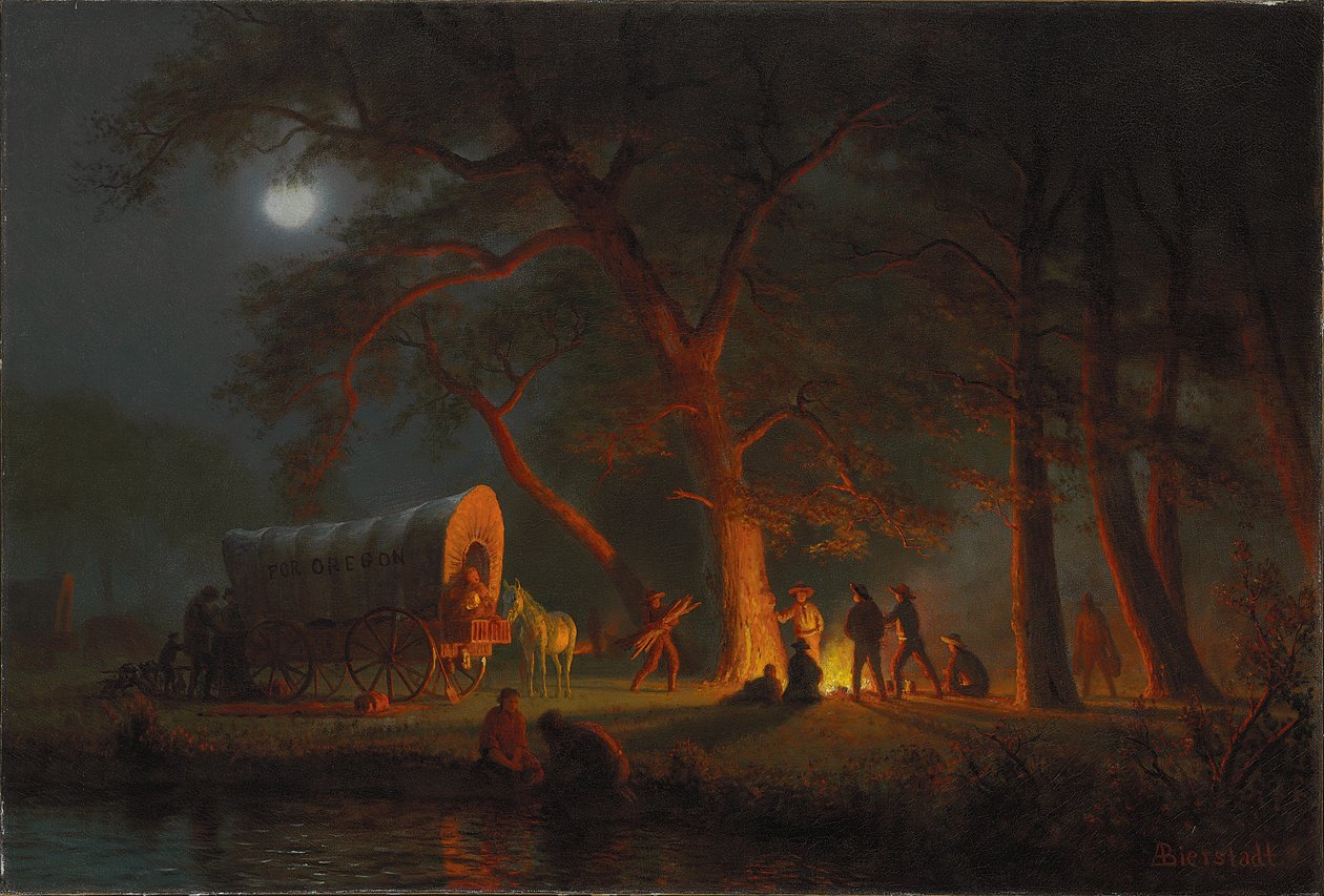 Oregon Yolu by Albert Bierstadt