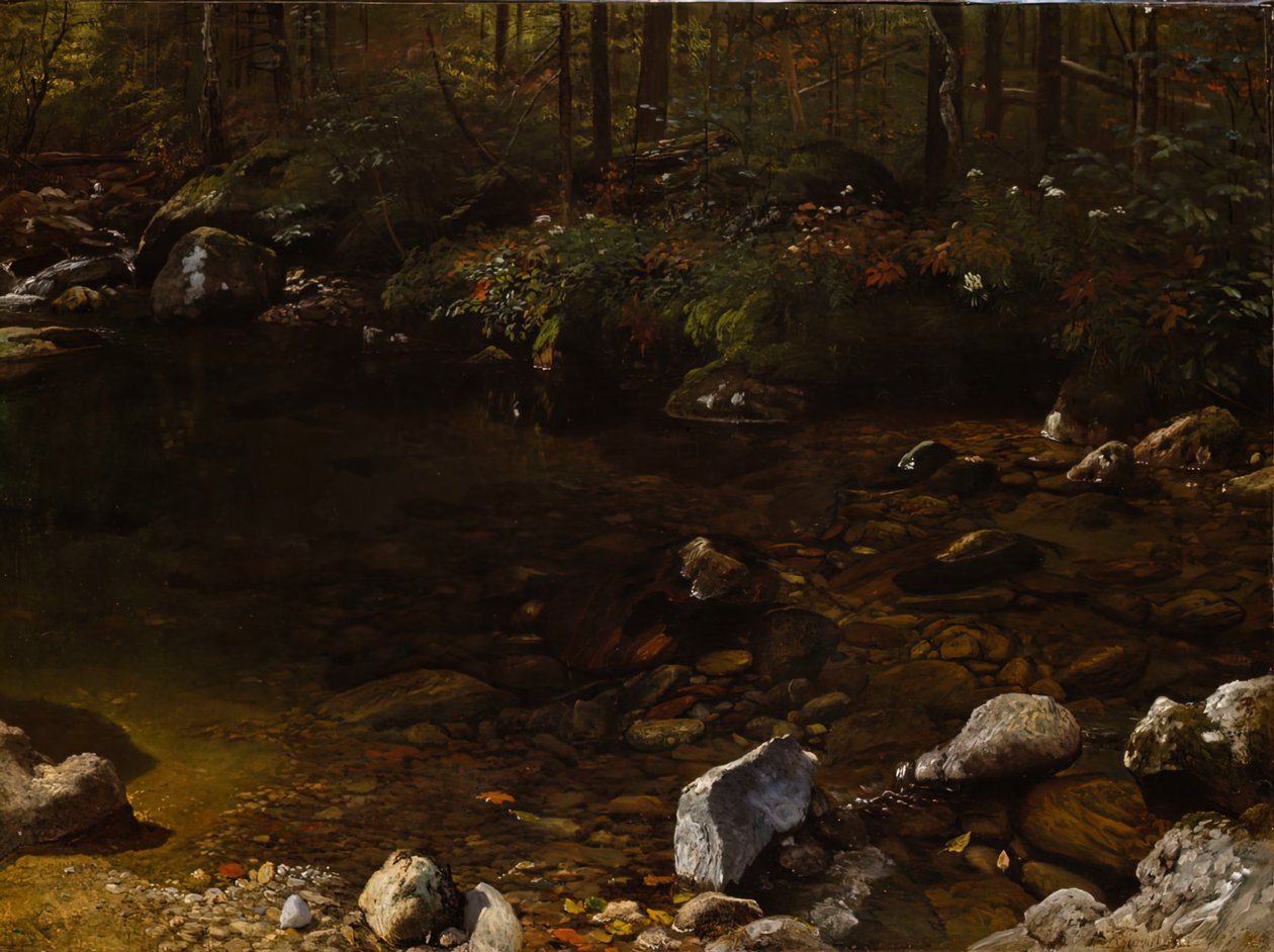 Gölgeli Havuz, Beyaz Dağlar, New Hampshire, c. 1869. by Albert Bierstadt