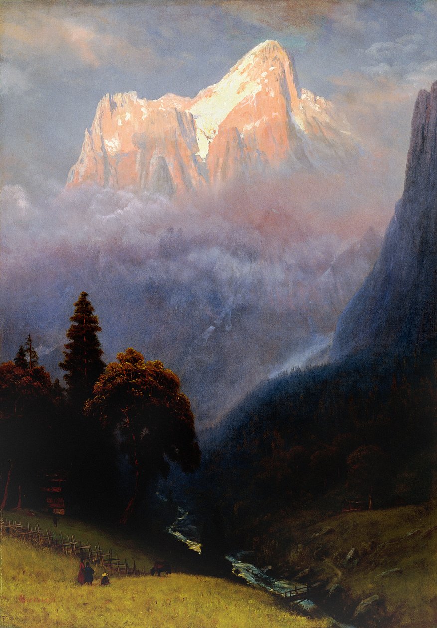 Alpler Arasında Fırtına, 1856 dolayları by Albert Bierstadt