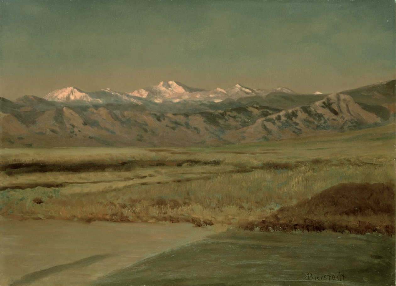 Grand Tetons, Wyoming by Albert Bierstadt