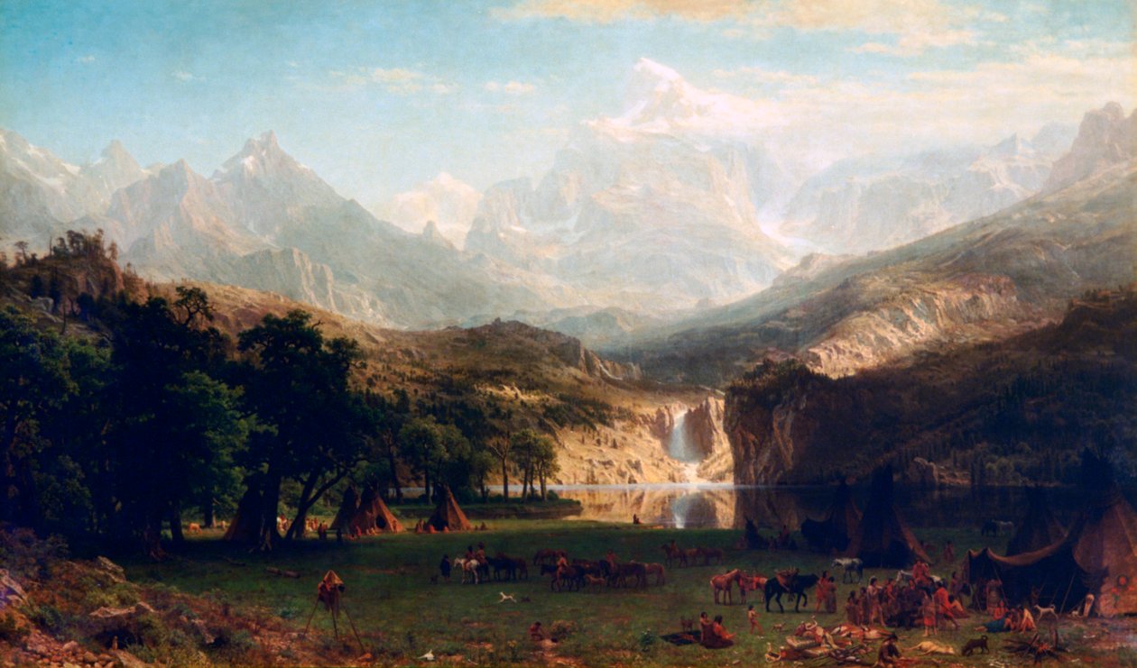 Rocky Dağları, Landers Peak, 1863 by Albert Bierstadt