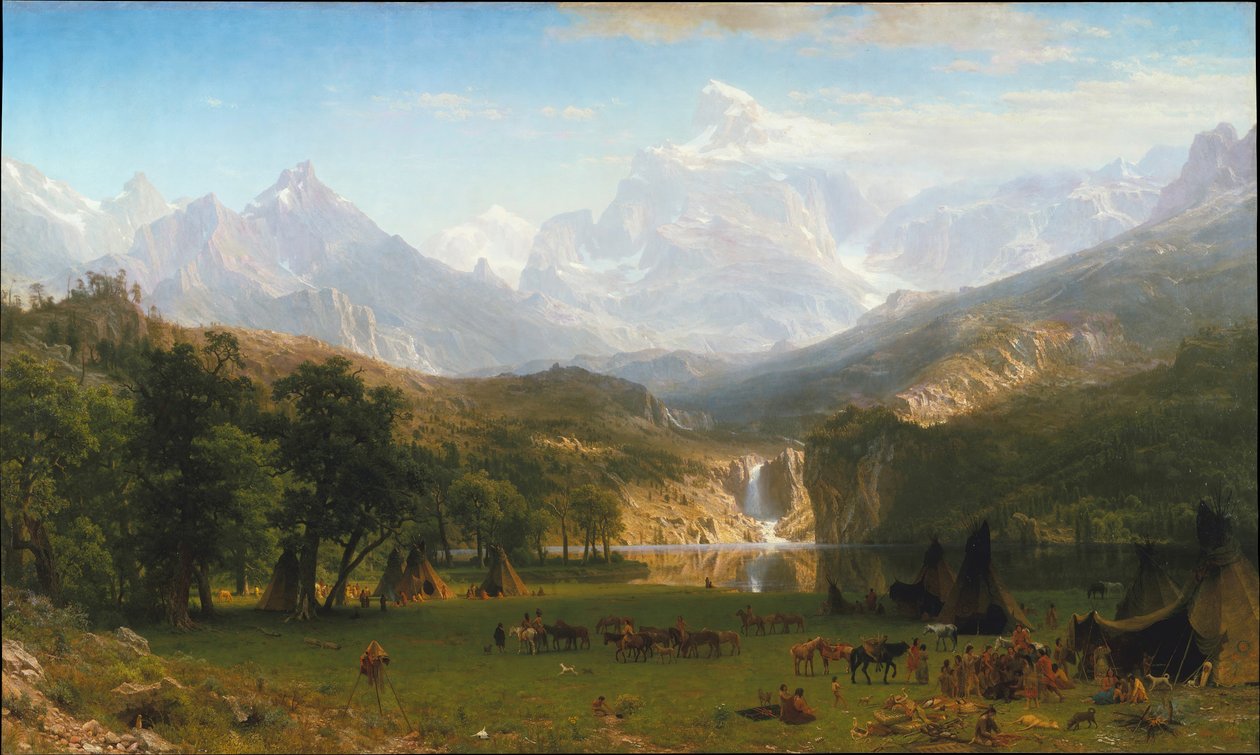 Rocky Dağları, Landers Peak, 1863. by Albert Bierstadt