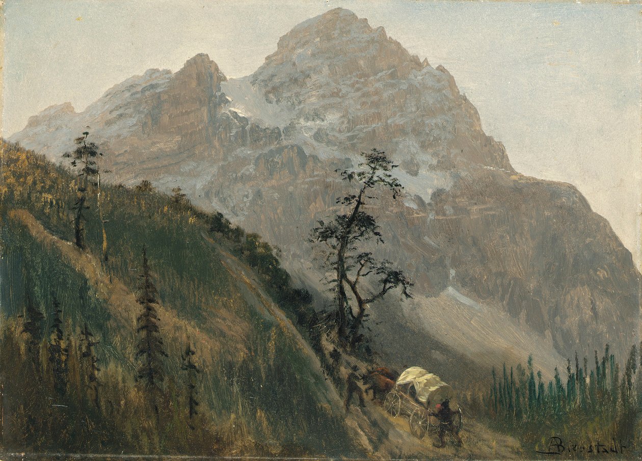 Batı Yolu, Rockies by Albert Bierstadt