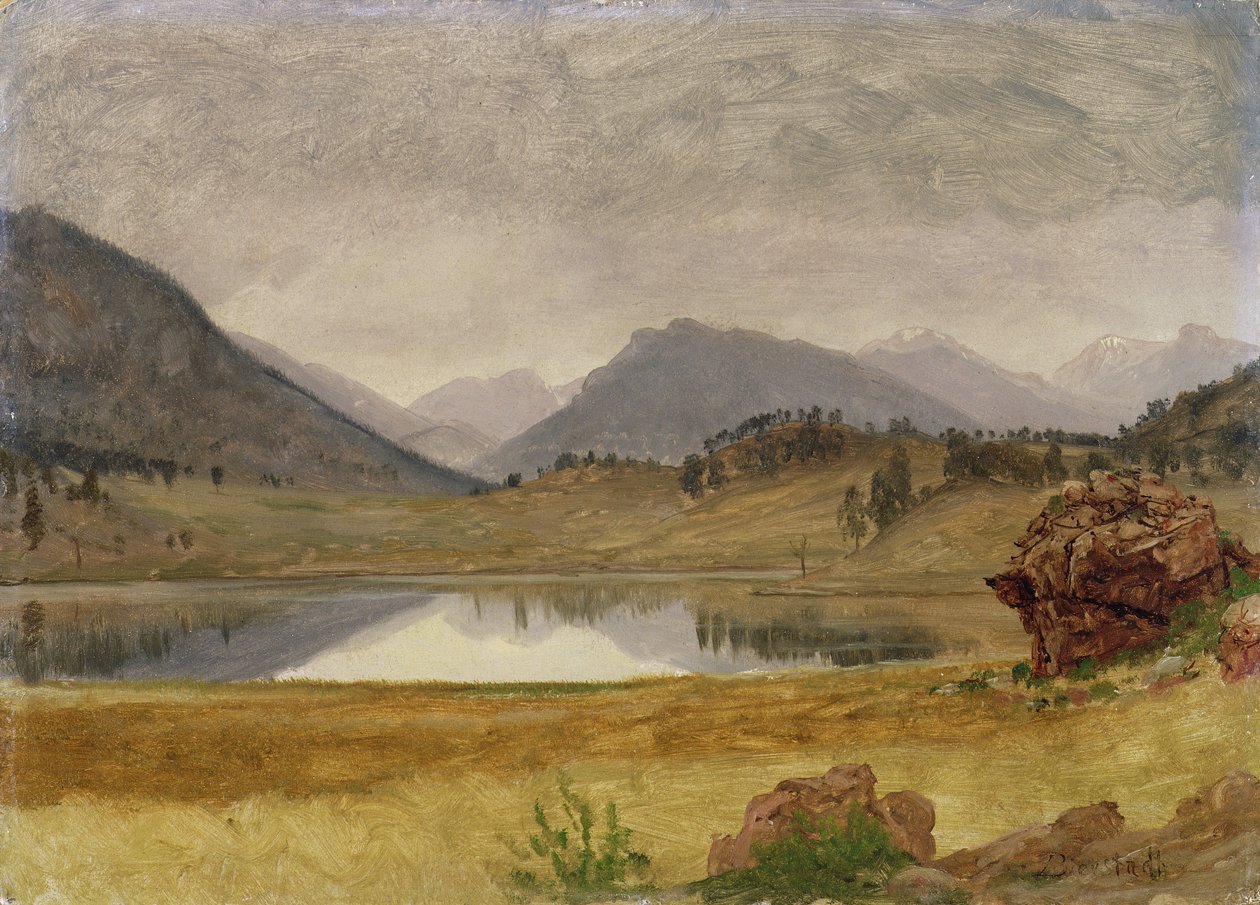 Rüzgar Nehri Ülkesi, c.1860 by Albert Bierstadt