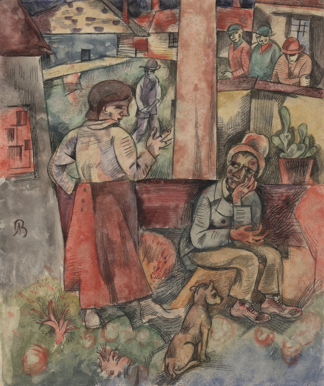 Köyün Kenarı; Fabrikstadt by Albert Bloch