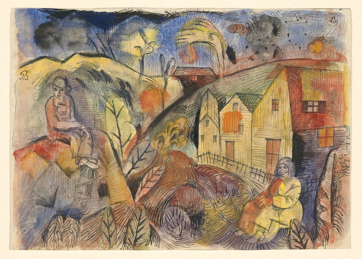 köylüler by Albert Bloch