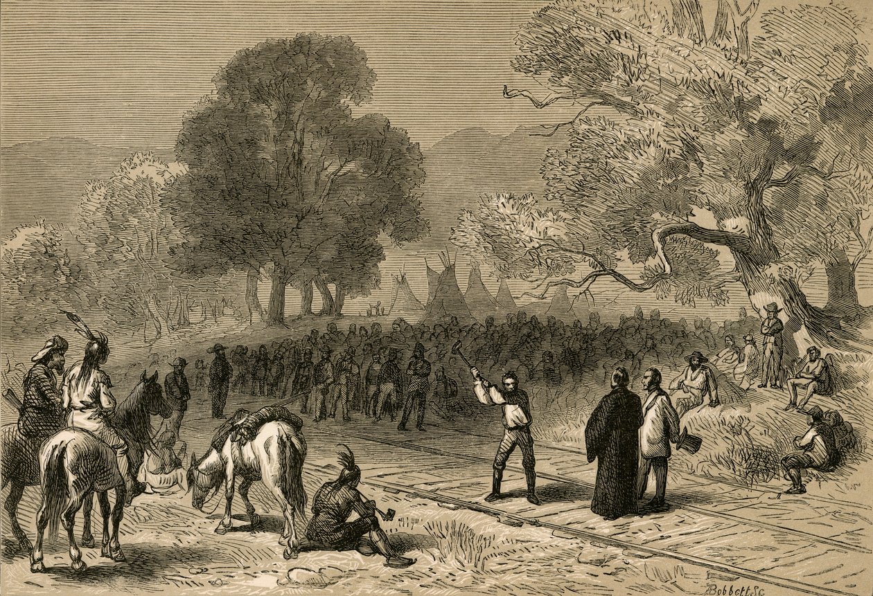 Pasifik Demiryolunun Tamamlanması, 1878. by Albert Bobbett