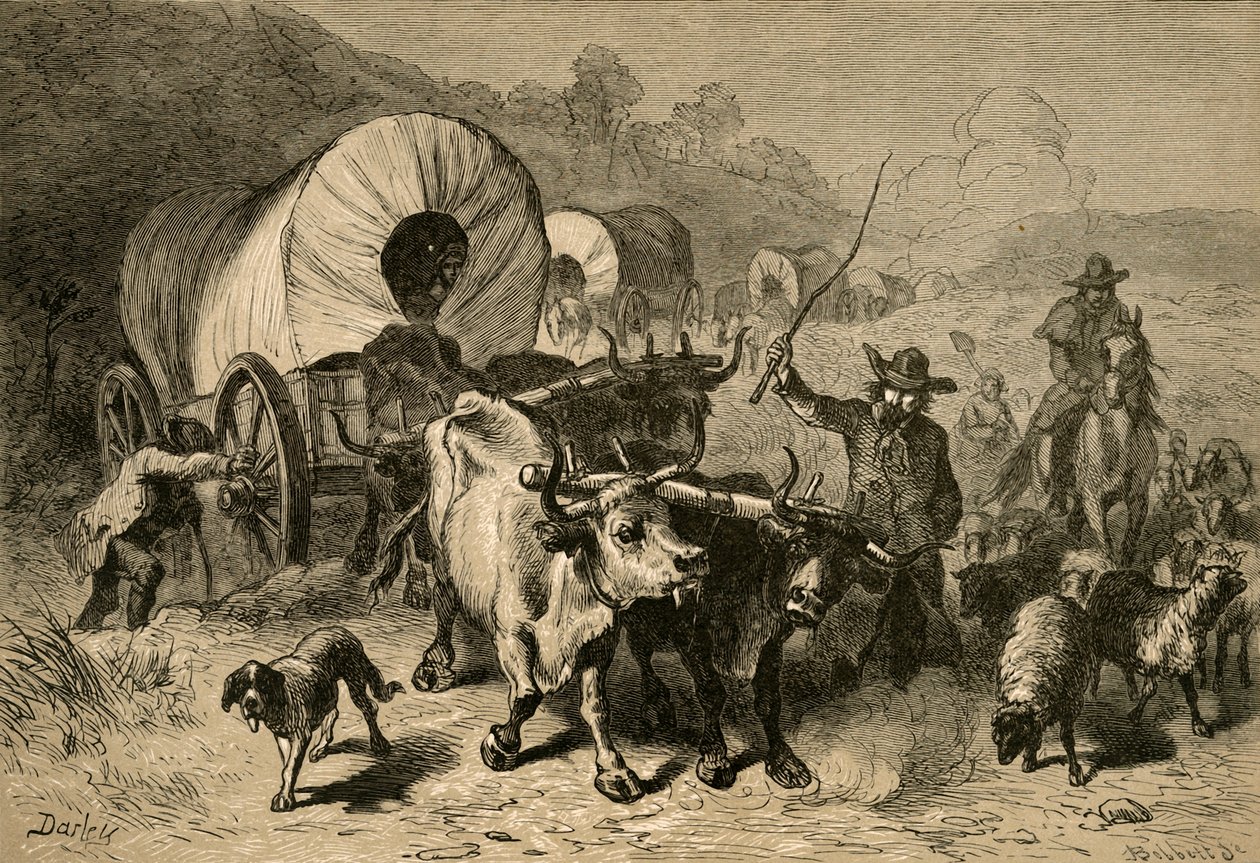 Batı Ülkesine Göç, 1877. by Albert Bobbett
