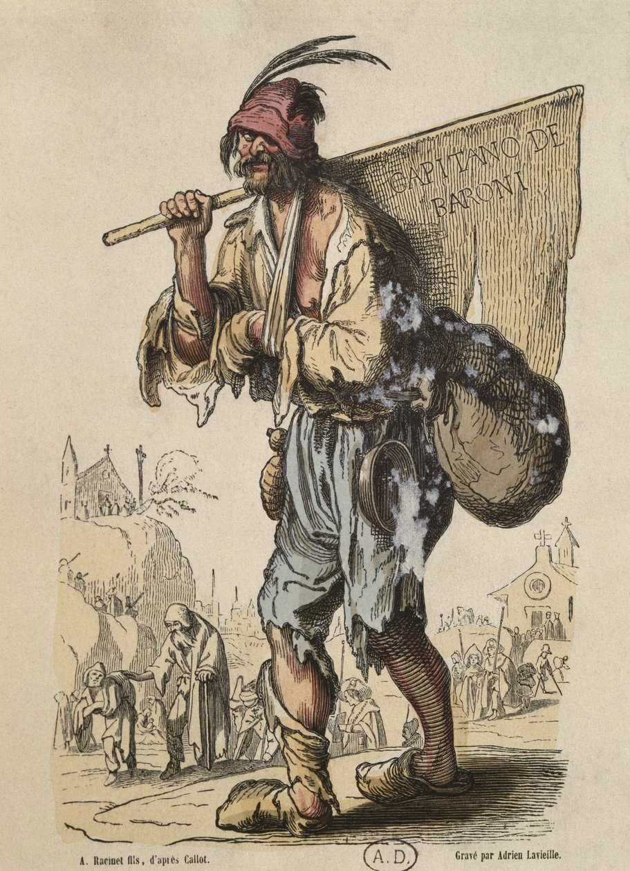 Adrien Lavieille (1818-62) tarafından oyulmuş Jacques Callot