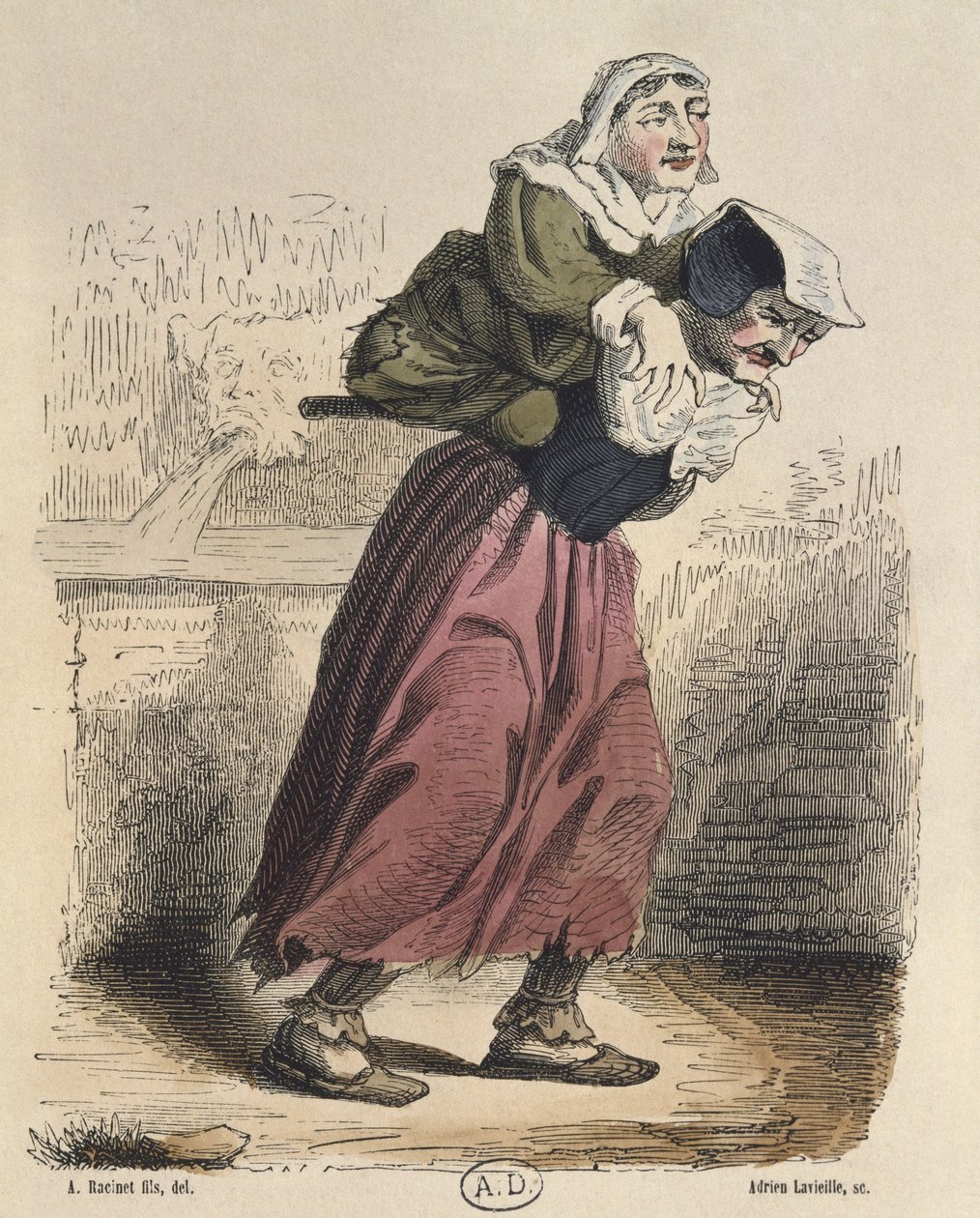 Adrien Lavieille (1818-62) tarafından oyulmuş Jacques Callot