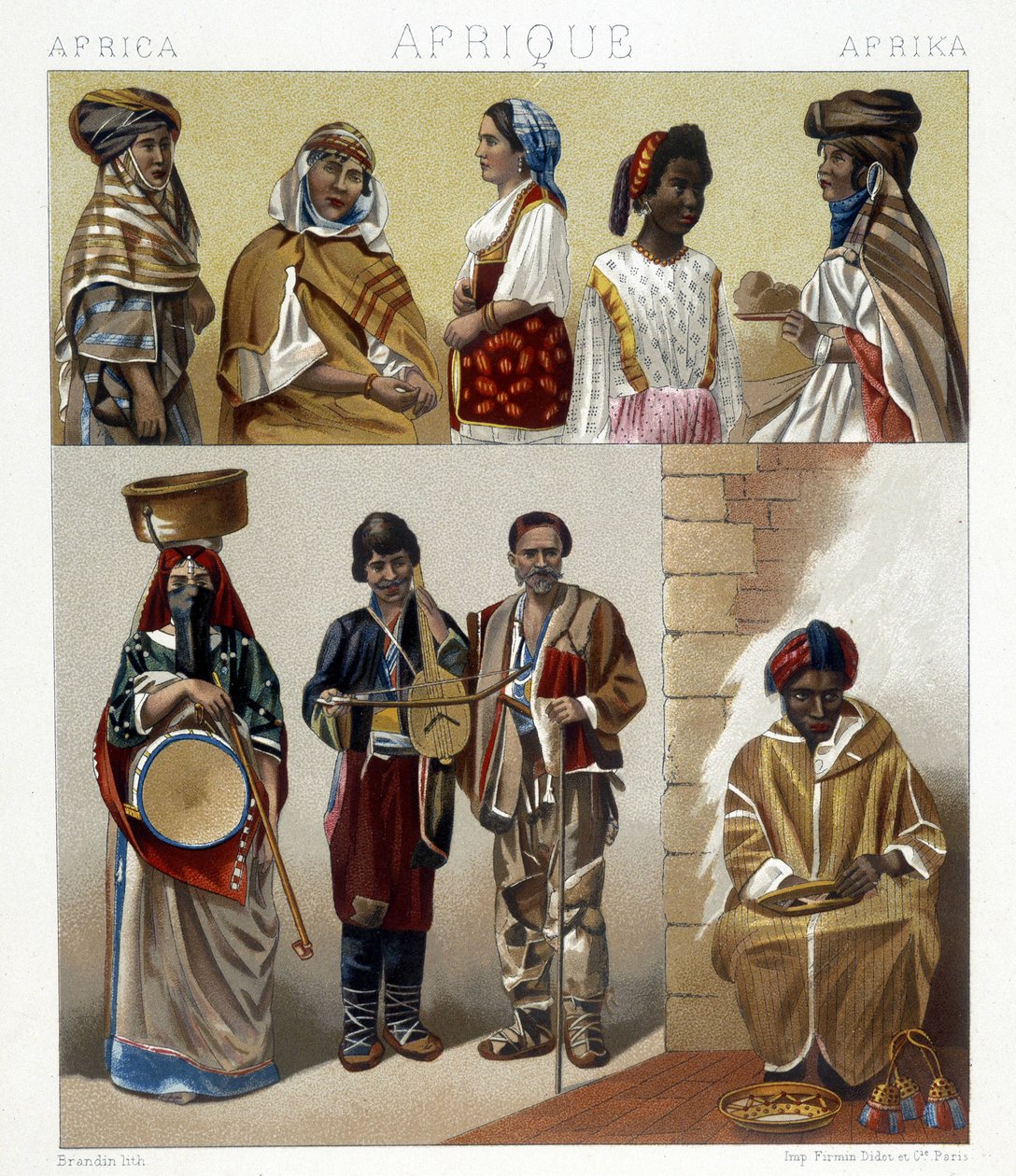 Mısır kostümleri. Racinet