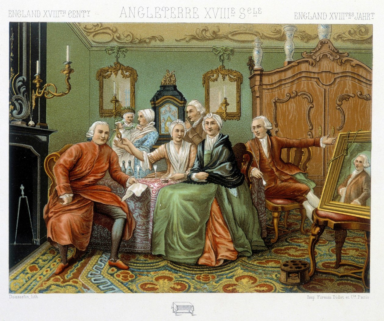 içlerinde İngiliz burjuvası by Albert Charles August Racinet
