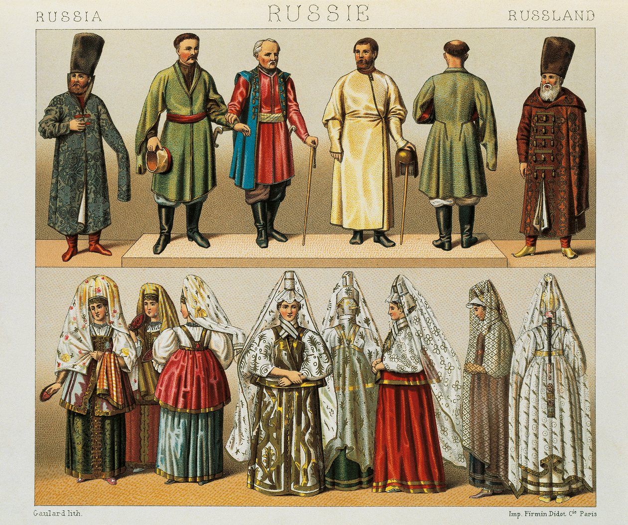 Rus halkının tarihi kıyafeti, Racinet Auguste