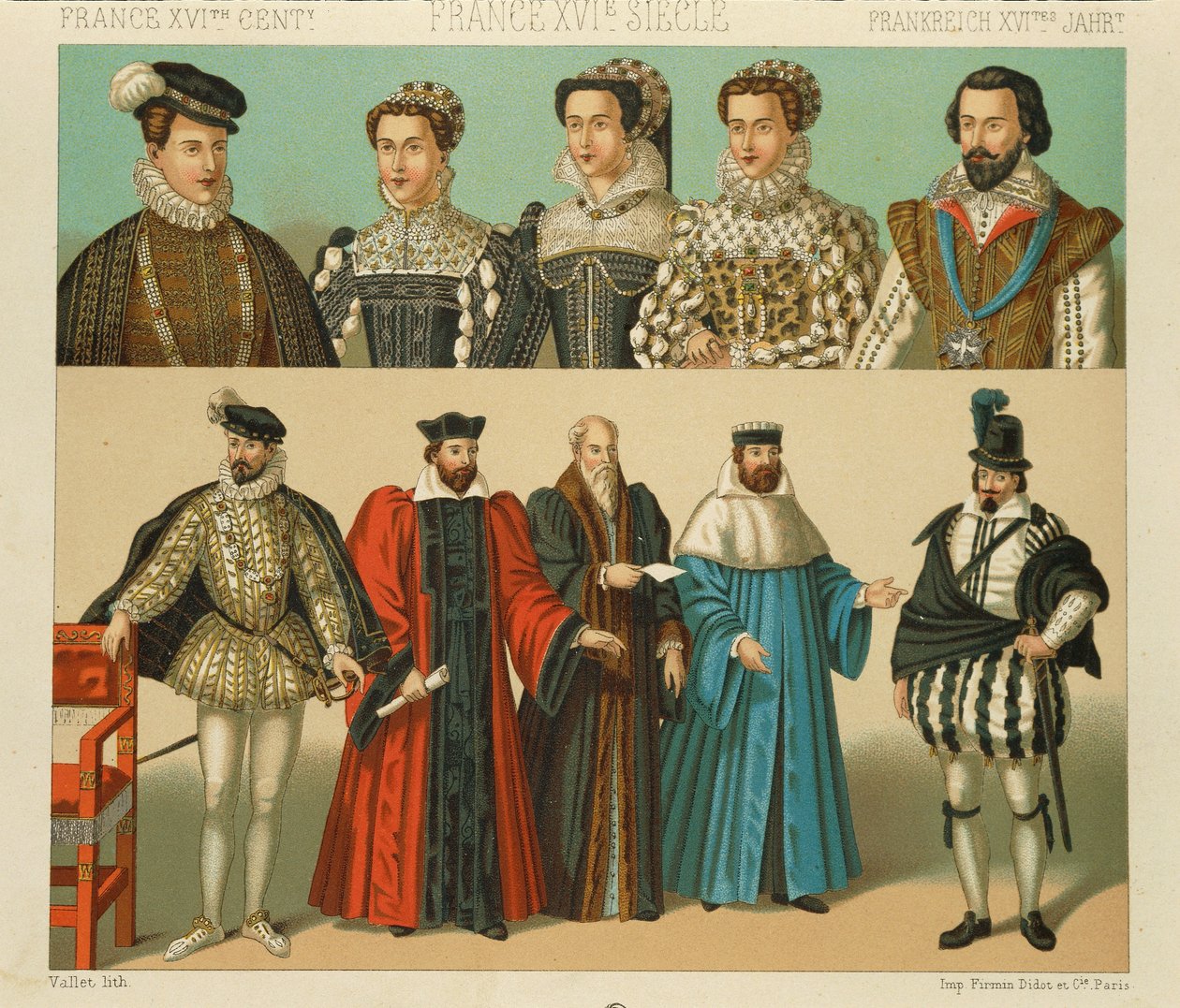 "Le Costume Historique" (Tam Kostüm Tarihi), Auguste Racinet, IV Cilt by Albert Charles August Racinet