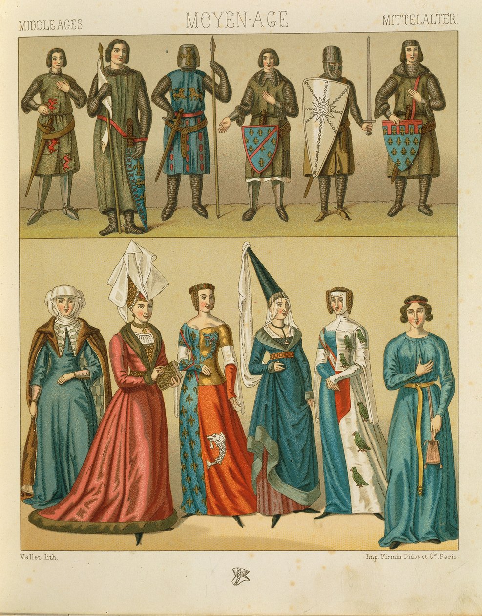 "Le Costume Historique" (Kostüm Tarihinin Tamamı), Auguste Racinet, Cilt IV by Albert Charles August Racinet