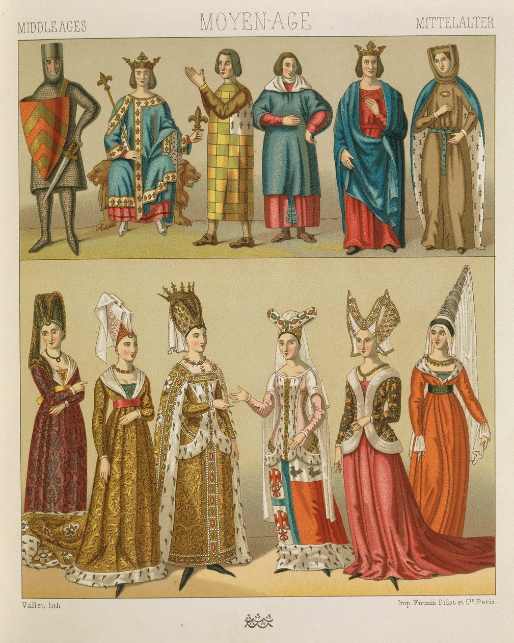 "Le Costume Historique" (Kostüm Tarihinin Tamamı), Auguste Racinet, Cilt IV by Albert Charles August Racinet